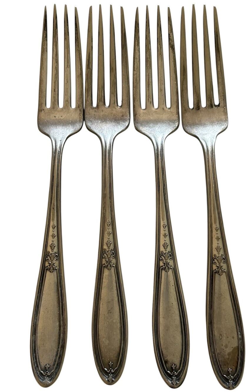 4 Niagra Silver Co Glendale silver plate forks